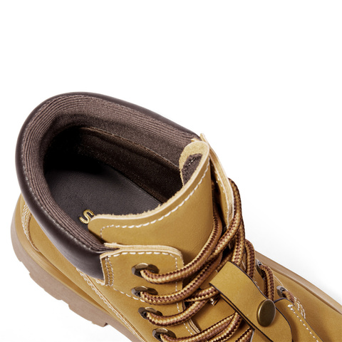 森达马丁靴女年冬户外厚底休闲大黄靴短靴ZTE23DD4