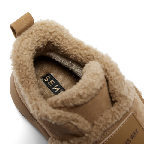 森达雪地靴女款冬商场同款保暖厚底休闲短靴XFP01DD4