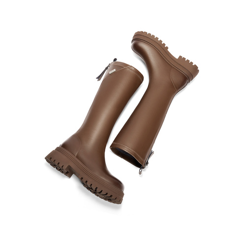 森达骑士靴女款冬季新商场同款厚底增高显瘦长筒靴XFN01DG4