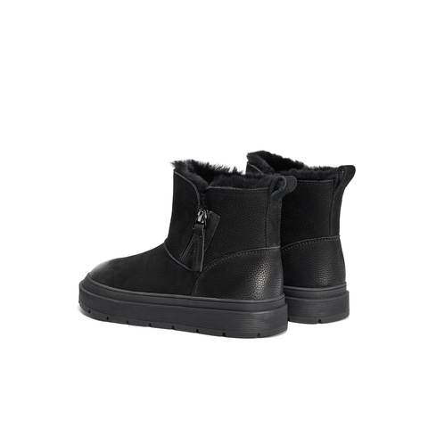 森达雪地靴女款冬舒适绒毛保暖户外休闲短靴ZTE26DD4