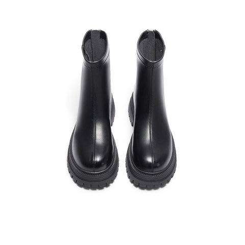 森达时装靴女款冬商场同款厚底增高显瘦短靴XEX01DD4