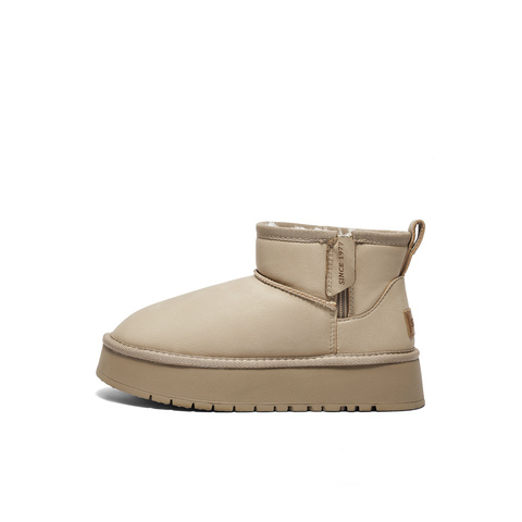 森达雪地靴女款冬甜美舒适保暖厚底休闲短靴ZTE11DD4