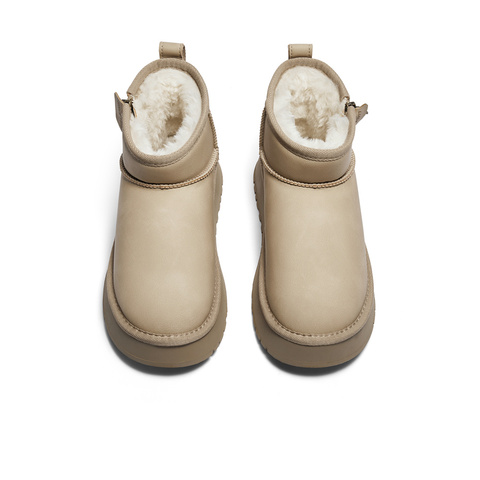 森达雪地靴女款冬甜美舒适保暖厚底休闲短靴ZTE11DD4