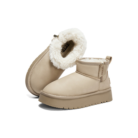 森达雪地靴女款冬甜美舒适保暖厚底休闲短靴ZTE11DD4