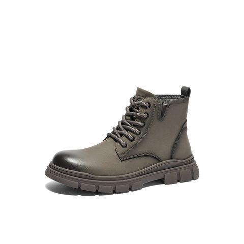 森达马丁靴男款冬季新商场同款防撞头户外休闲短靴1KE01DD4