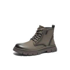 森达马丁靴男款冬季新商场同款防撞头户外休闲短靴1KE01DD4