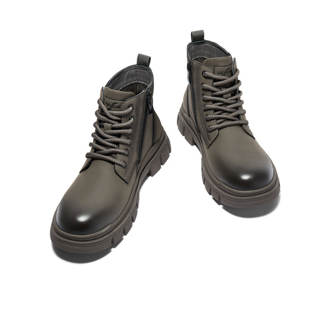 森达马丁靴男款冬季新商场同款防撞头户外休闲短靴1KE01DD4