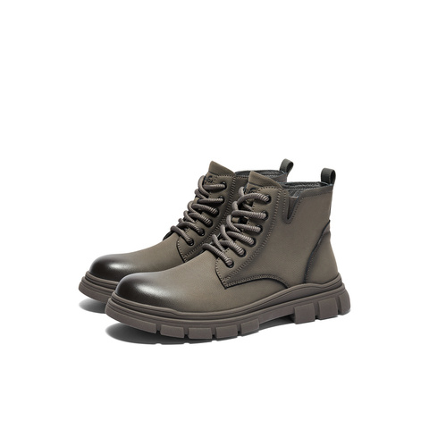 森达马丁靴男款冬季新商场同款防撞头户外休闲短靴1KE01DD4