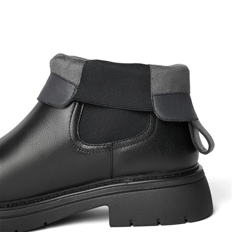 森达切尔西靴女款冬商场同款经典短皮靴4JO48DD4