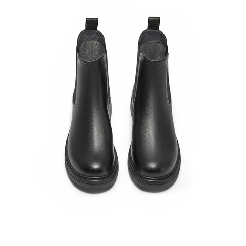 森达切尔西靴女款冬商场同款经典短皮靴4JO48DD4