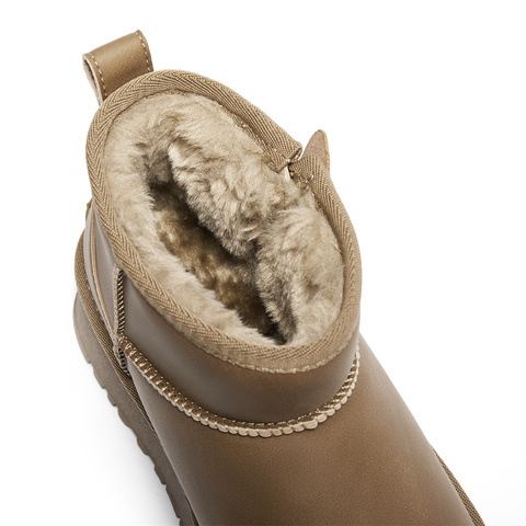 森达雪地靴女年冬季新商场同款保暖厚底休闲短靴XFX01DD4