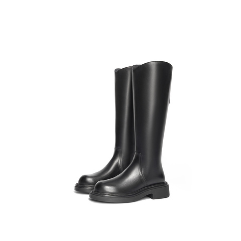 森达弹力高靴女子年冬季新休闲厚底长筒过膝靴ZTE48DG4