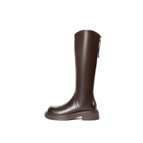 森达弹力高靴女子年冬季新休闲厚底长筒过膝靴ZTE48DG4