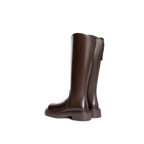 森达弹力高靴女子年冬季新休闲厚底长筒过膝靴ZTE48DG4