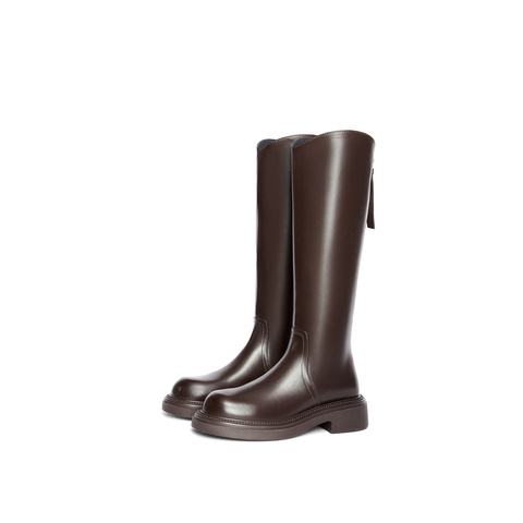 森达弹力高靴女子年冬季新休闲厚底长筒过膝靴ZTE48DG4