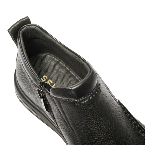 森达皮靴男款2024冬季新商场同款简约平底户外休闲短靴41W41DD4