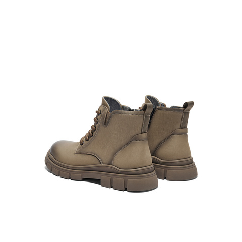 森达马丁靴男款冬季新商场同款防撞头户外休闲短靴1KE01DD4