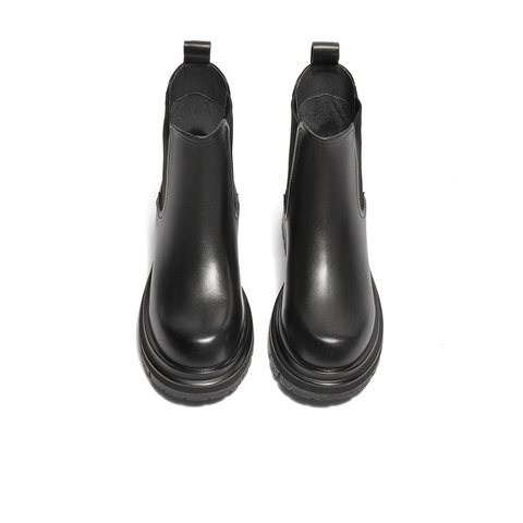 森达切尔西靴女子年冬商场同款英伦休闲短靴XFB01DD4