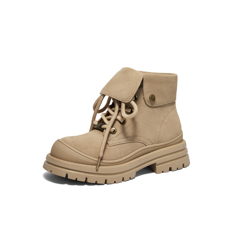 森达马丁靴女款冬季新商场同款户外休闲短靴XJP01DD4