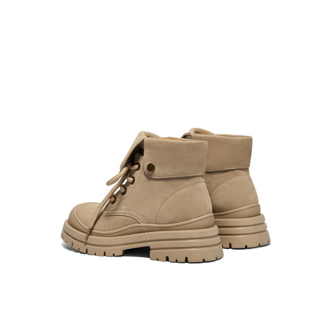 森达马丁靴女款冬季新商场同款户外休闲短靴XJP01DD4