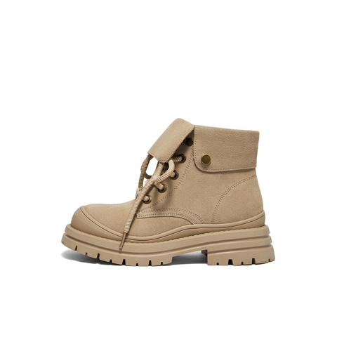 森达马丁靴女款冬季新商场同款户外休闲短靴XJP01DD4