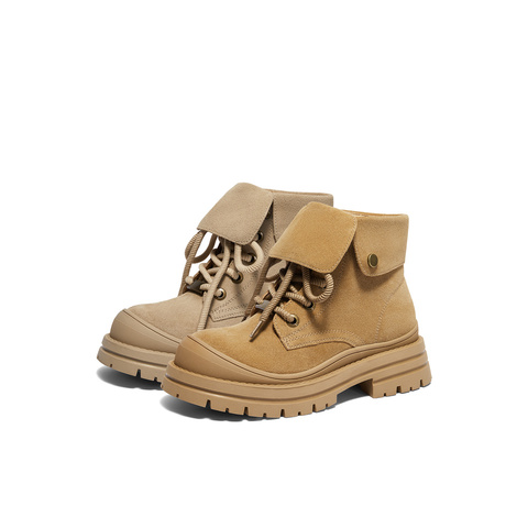 森达马丁靴女款冬季新商场同款户外休闲短靴XJP01DD4