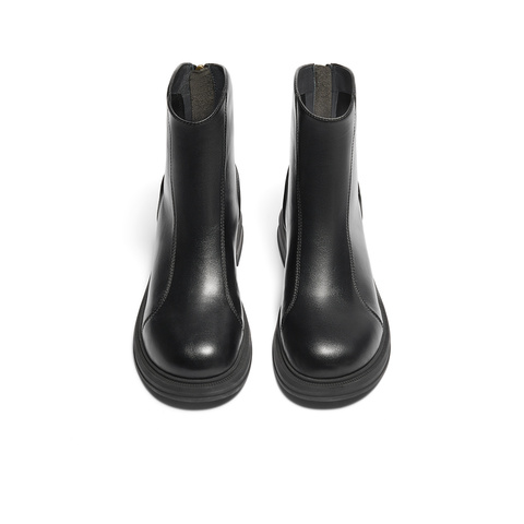 森达弹力靴女子年冬季款商场同款气质显瘦休闲短靴XEH01DD4