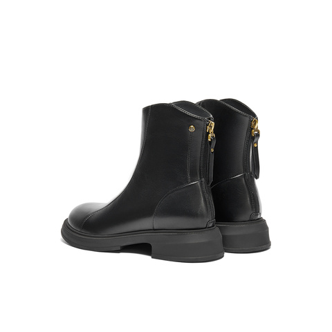 森达弹力靴女子年冬季款商场同款气质显瘦休闲短靴XEH01DD4