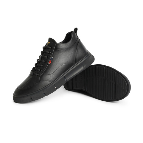 森达高帮板鞋男冬商场同款厚底休闲鞋1TR01DD4