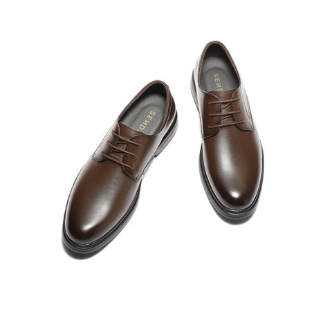 森达时尚正装鞋男2024冬季新款商场同款通勤商务皮鞋1ED01DM4