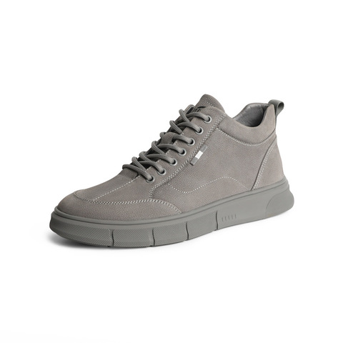 森达高帮板鞋男冬商场同款厚底休闲鞋1TR01DD4