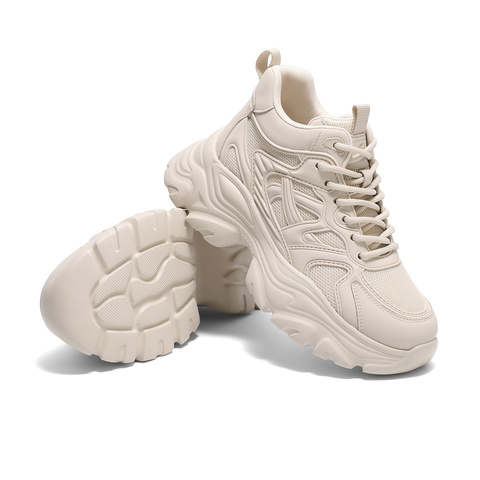 森达老爹鞋女款2025春新商场同款户外运动风厚底休闲鞋XKF01AM5