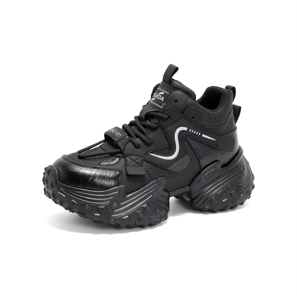 森达老爹鞋女款2025春新商场同款厚底显高户外休闲鞋XKN01AM5