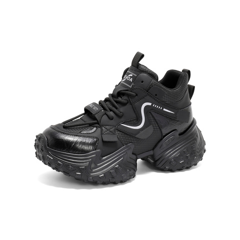 森达老爹鞋女款2025春新商场同款厚底显高户外休闲鞋XKN01AM5