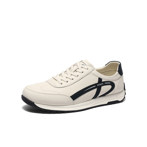 森达板鞋男款2025春季新款商场同款户外跑步休闲鞋1UX01AM5