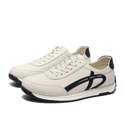 森达板鞋男款2025春季新款商场同款户外跑步休闲鞋1UX01AM5