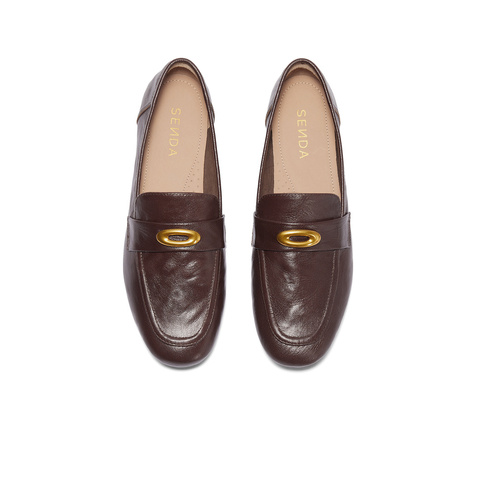 森达乐福鞋女款2025春新通勤职业平底舒适单鞋ZTF14AA5