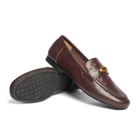 森达乐福鞋女款2025春新通勤职业平底舒适单鞋ZTF14AA5