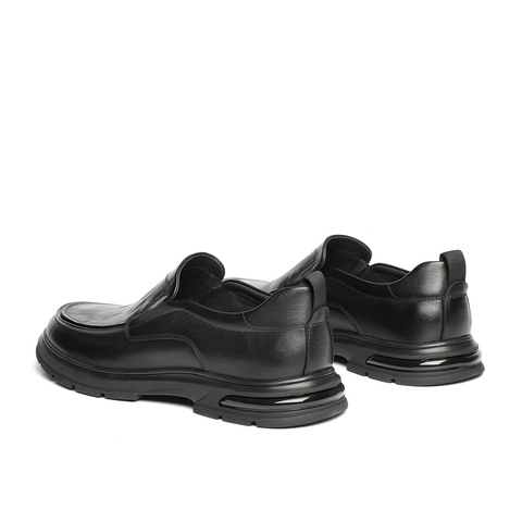 森达休闲皮鞋男2025春季新款商场同款简约休闲平底皮鞋1VG02AM5