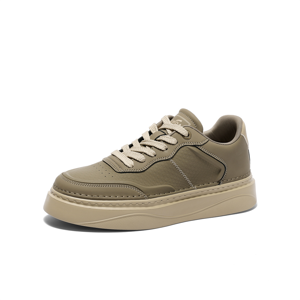 森达板鞋男款2025春季新款商场同款户外潮流厚底休闲鞋1UR01AM5