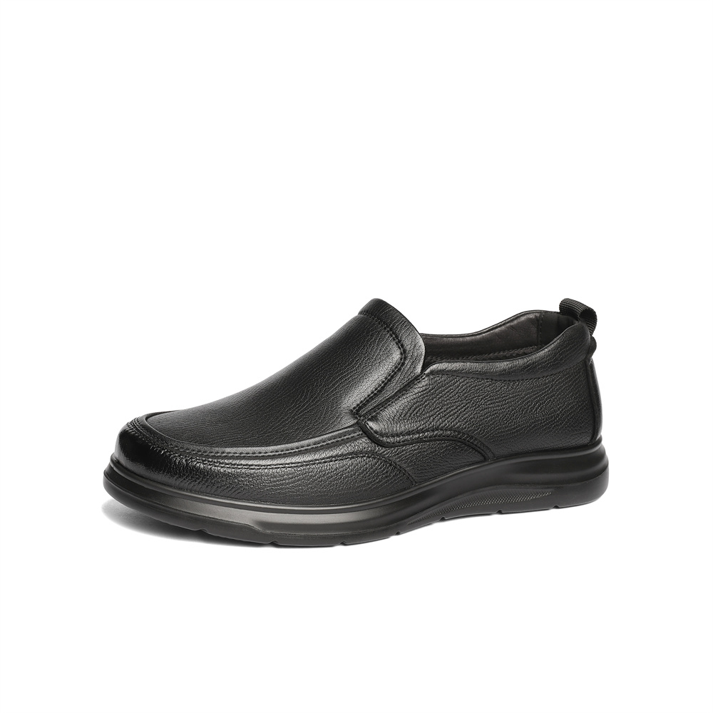 森达休闲皮鞋男2025春新商场同款舒适平底简约休闲鞋K2708AM5