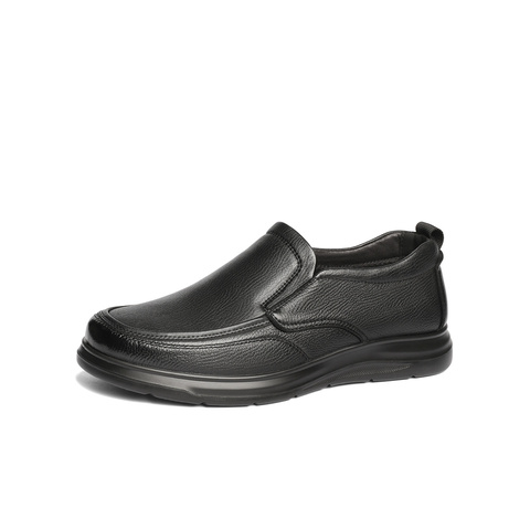 森达休闲皮鞋男2025春新商场同款舒适平底简约休闲鞋K2708AM5