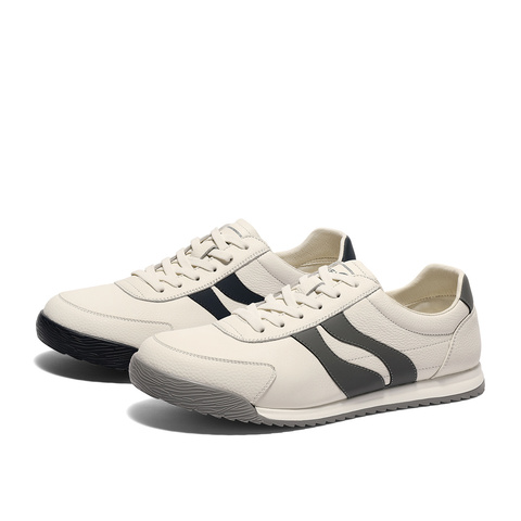 森达板鞋男2025春新商场同款双鱼系列户外休闲小白鞋1UY01AM5