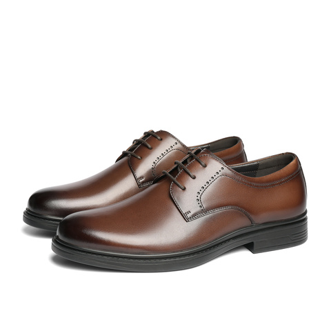 森达正装皮鞋男子2025年春新商场同款职场通勤商务鞋1UK01AM5