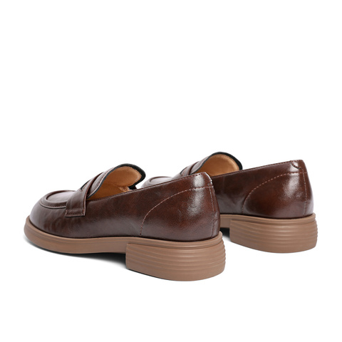 森达乐福鞋女款2025春季新款舒适一脚蹬平跟简约单鞋ZTF02AA5