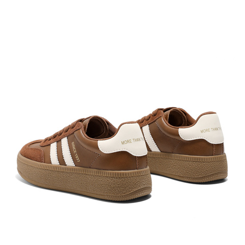 森达德训鞋女2025春新拼接户外运动厚底休闲小白板鞋SUY01AM5