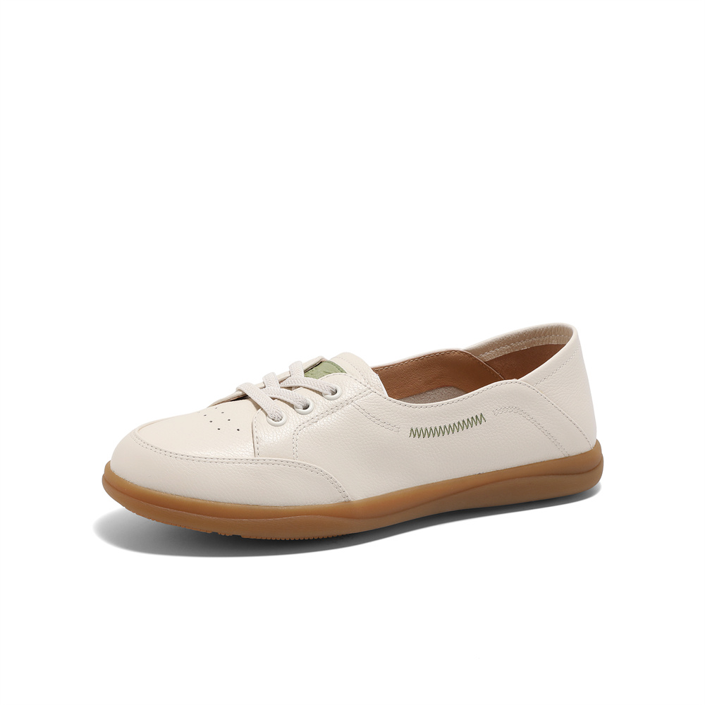 森达轻巧可可女款2025春季新款商场同款休闲小白鞋4WGF7AA5