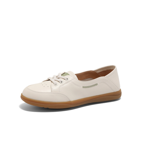 森达轻巧可可女款2025春季新款商场同款休闲小白鞋4WGF7AA5