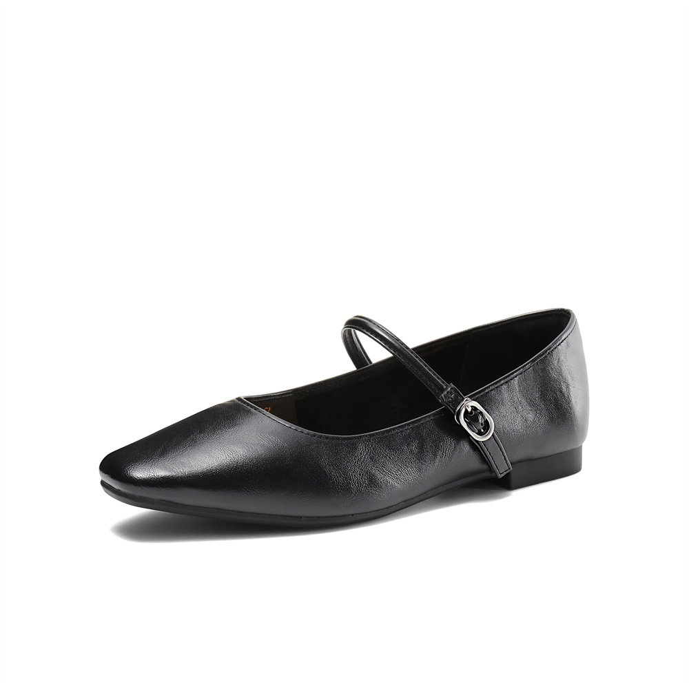 森达玛丽珍女款2025春季新款气质芭蕾平底浅口单鞋ZTF33AQ5