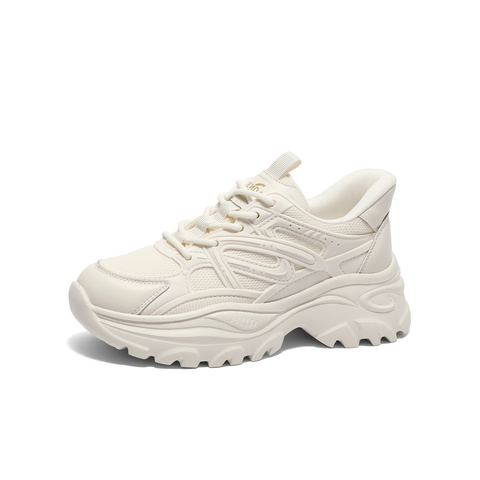 森达老爹鞋女款2025春新商场同款时尚厚底休闲运动鞋XLA01AM5